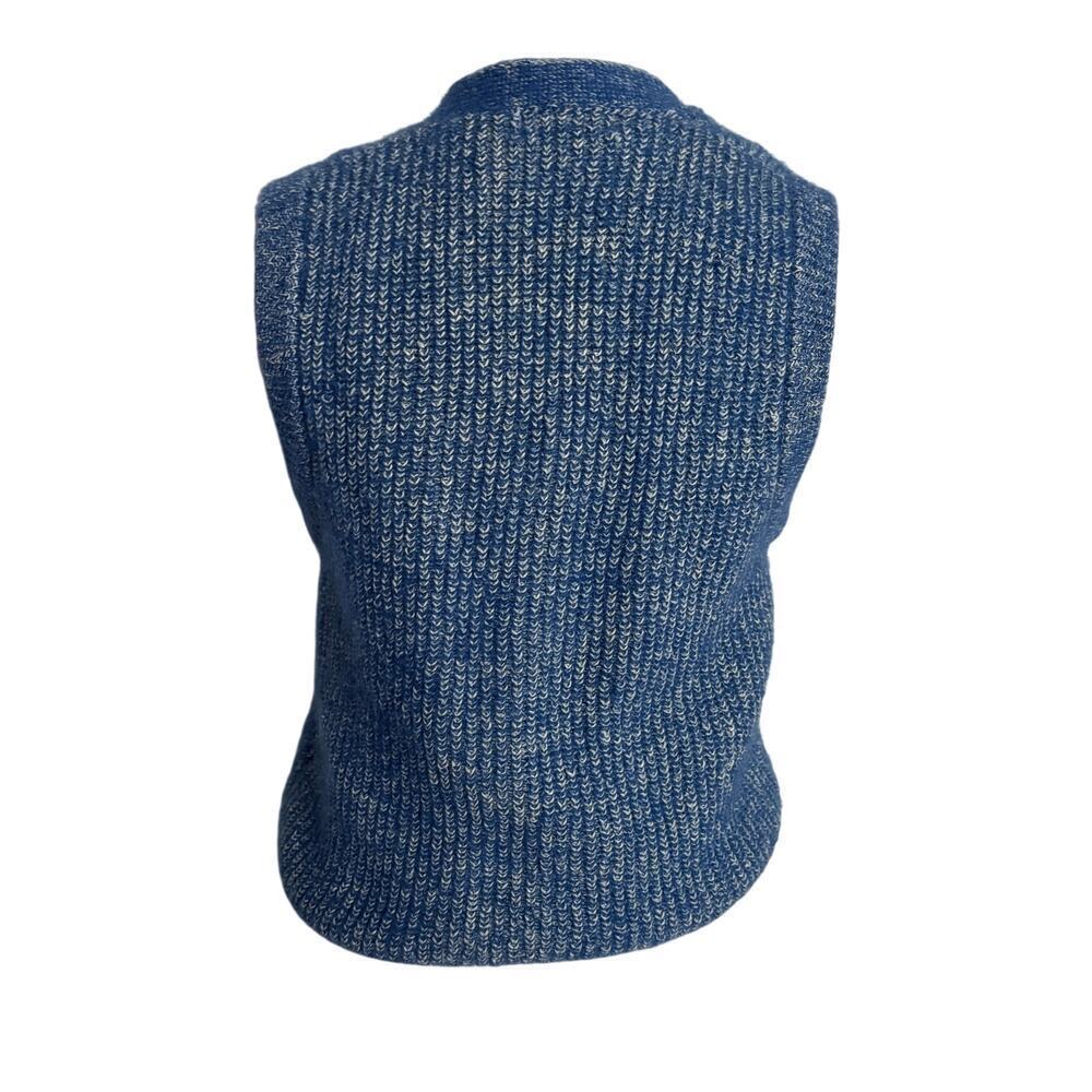 Vintage Wool Vest Cottagecore GORPCORE preppy Light Academia Sz M by Tin Lee - Picture 4 of 7